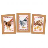 Kit point de croix - Vervaco - Les poules