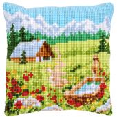 Kit de coussin gros trous - Vervaco - Prairie de montagne