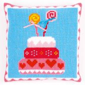 Kit de coussin gros trous - Vervaco - Gâteau d'anniversaire