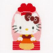 Kit broderie point de croix - Vervaco - Hello Kitty - pâtisserie