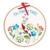 Kit de broderie sur tambour - Vervaco - Oh happy day