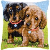 Kit de coussin gros trous - Vervaco - Teckels