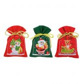 Kit de sachet senteur à broder - Vervaco - Personnages Noël