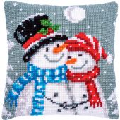 Kit de coussin gros trous - Vervaco - Bonhommes de neige