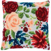 Kit de coussin gros trous - Vervaco - Pivoines 3