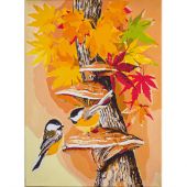 Kit de peinture par numéro - Vervaco - Oiseaux d'automne