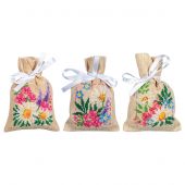 Kit de sachet senteur à broder - Vervaco - 3 sachets - Fleurs de printemps