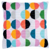 Kit de coussin point lancé - Vervaco - Cercles