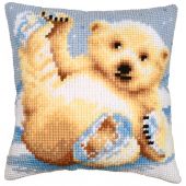 Kit de coussin gros trous - Vervaco - Petit ours polaire