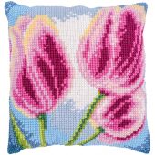 Kit de coussin gros trous - Vervaco - Tulipes