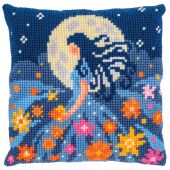 Kit de coussin gros trous - Vervaco - Fille de la lune