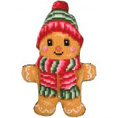 Kit de coussin gros trous - Vervaco - Bonhomme pain d'épice