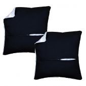 Dos de coussin - Vervaco - 2 dos de coussin 45 x 45 cm - Noir