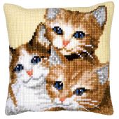 Kit de coussin gros trous - Vervaco - 3 chatons