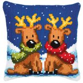 Kit de coussin gros trous - Vervaco - Joyeux rennes