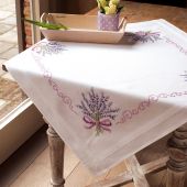 Kit de nappe à broder - Vervaco - Bouquet de lavande