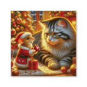 Puzzle Bois - Wooden City - Chat et souris - 250 pièces