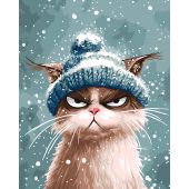 Kit de peinture par numéro - Wizardi - L'hiver est là