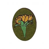 Support aiguilles - Wizardi - Aimant à aiguilles - Tulipes jaunes