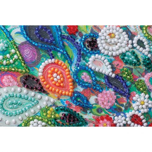 Abris Art Kit Broderie Perles Queue Colorée Paon - Bricolage Débutants Fait Main Ukraine