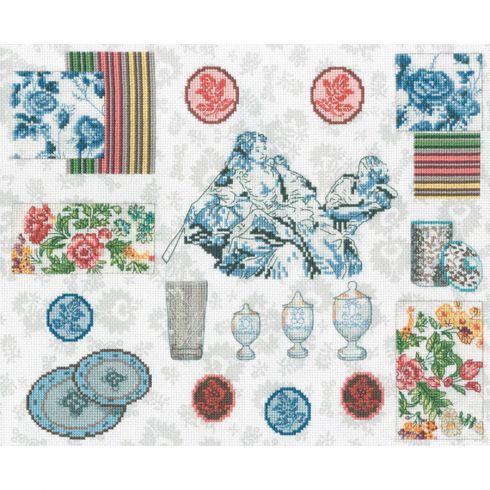 DMC Catalogue Broderie Point De Croix - 12 Magnifiques Projets Créateurs Avec Nouvelle Palette De Couleurs