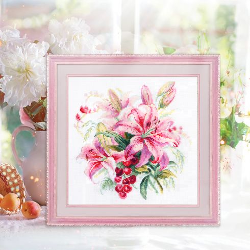 Magic Needle Kit Broderie Point De Croix Zweigart Édition – Motif Conte De Noël 22x32 Cm – Aida 14, Coton Gamma, 38 Couleurs