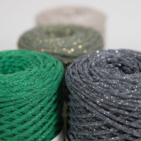 Tricotin Automatique Trapilho à Crocheter DMC - Eco Vita 4 | Fil De Coton Recyclé - Étiquettes à Planter | 250 G - 200 M Laine Chenille Xxl Pelote Laine Grosse Maille