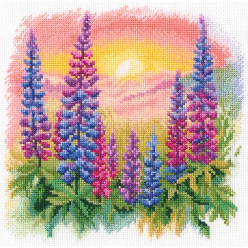 Kit broderie point de croix - Quelle est la couleur du soleil ? - RTO
