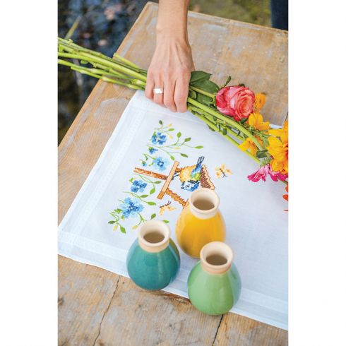 VERVACO Kit Point De Croix Pré-Imprimé Chemin De Table LAVANDE ET FLEURS DES CHAMPS Broderie Kit Complet Adulte Loisir Créatif Maison Decoration Manuelle Table Cadeou DIYca. 40 x 100 cm Cross Stitch VERVACO Kit Point De Croix Pré-Imprimé Chemin De Table LAVANDE ET FLEURS DES CHAMPS Broderie Kit Complet Adulte Loisir Créatif Maison Decoration Manuelle Table Cadeou DIYca. 40 x 100 cm Cross Stitch