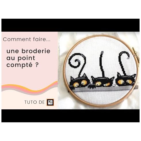 Panier De Brodeuse Pour Point De Croix - Rangement Loisirs Créatifs - Neuf