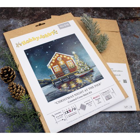 Kit De Broderie Point De Croix - DMC - Chats De Noël Et Chiens