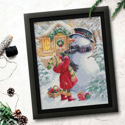 Kit Broderie Point De Croix - Au Clair De Lune - Nova Sloboda