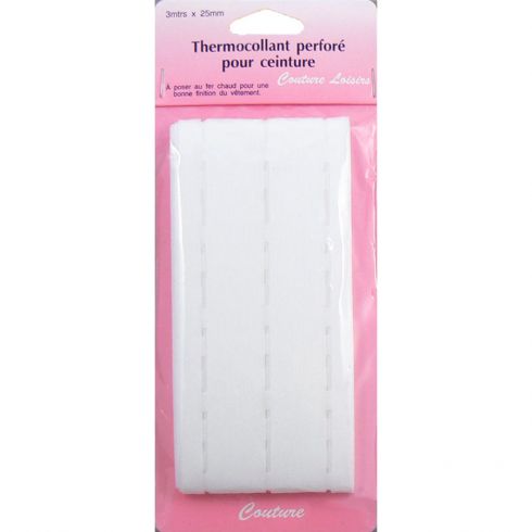 Renforts Thermocollants - Bande thermocollante perforée blanche - Couture  loisirs