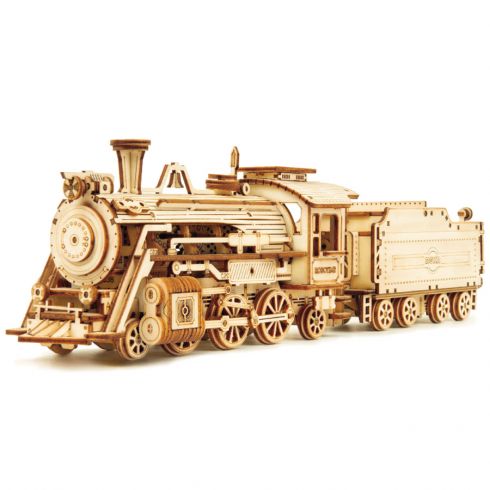 Puzzle 3D Bois - Locomotive Steam Express - ROKR