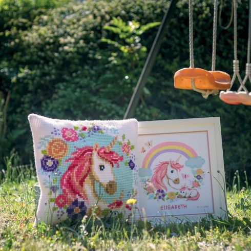 Kit De Coussin Gros Trous Mere Et Bebe Licorne Vervaco Kit De Coussin Gros Trous Mere Et Bebe Licorne Vervaco