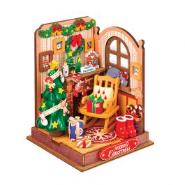 Miniature De Noël Pour Maison De Poupée – Ensemble De Traîneau De Gnome Avec Feu De Camp, Bûches Et Accessoires – 10 Pièces En Bois Et Plastique