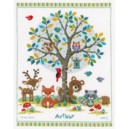 Kit Point De Croix Enfant Vervaco – ‘A Little Dog’ – Activité Manuelle Débutant, 16 X 12,5 Cm – Cadeau Créatif Kids
