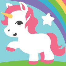 Acheter Kit canevas pour enfant - la fée licorne - 20 x 20 cm En ligne