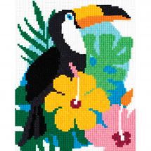 Kit broderie point de croix - Marie Coeur - Toucan