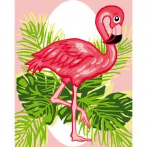 Kit de canevas pour enfant - Luc Créations - Flamant rose