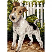 Canevas Pénélope  - Luc Créations - Fox terrier