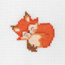 Kit broderie point de croix pour enfant - Anchor - Renard