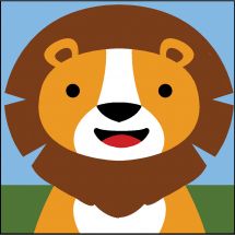 Kit de canevas pour enfant - SEG de Paris - Lion