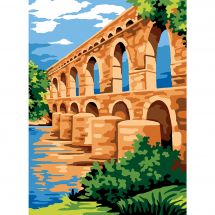 Canevas Pénélope  - Margot de Paris - Le pont du Gard
