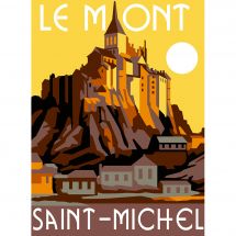 Canevas Pénélope  - Margot de Paris - Le Mont Saint Michel