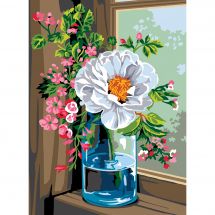 Canevas Pénélope  - Margot de Paris - Bouquet à la fenêtre