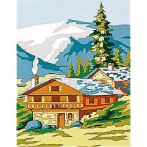 Kit de canevas pour enfant - Margot de Paris - Chalet en montagne