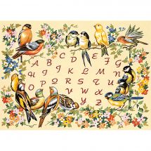 Canevas Pénélope  - SEG de Paris - L'alphabet oiseaux