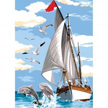 Canevas Pénélope  - SEG de Paris - Voile et nageoire