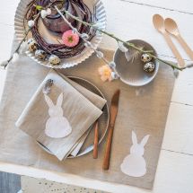 Kit couture - Anchor - Kit set table et serviette "lapins"
